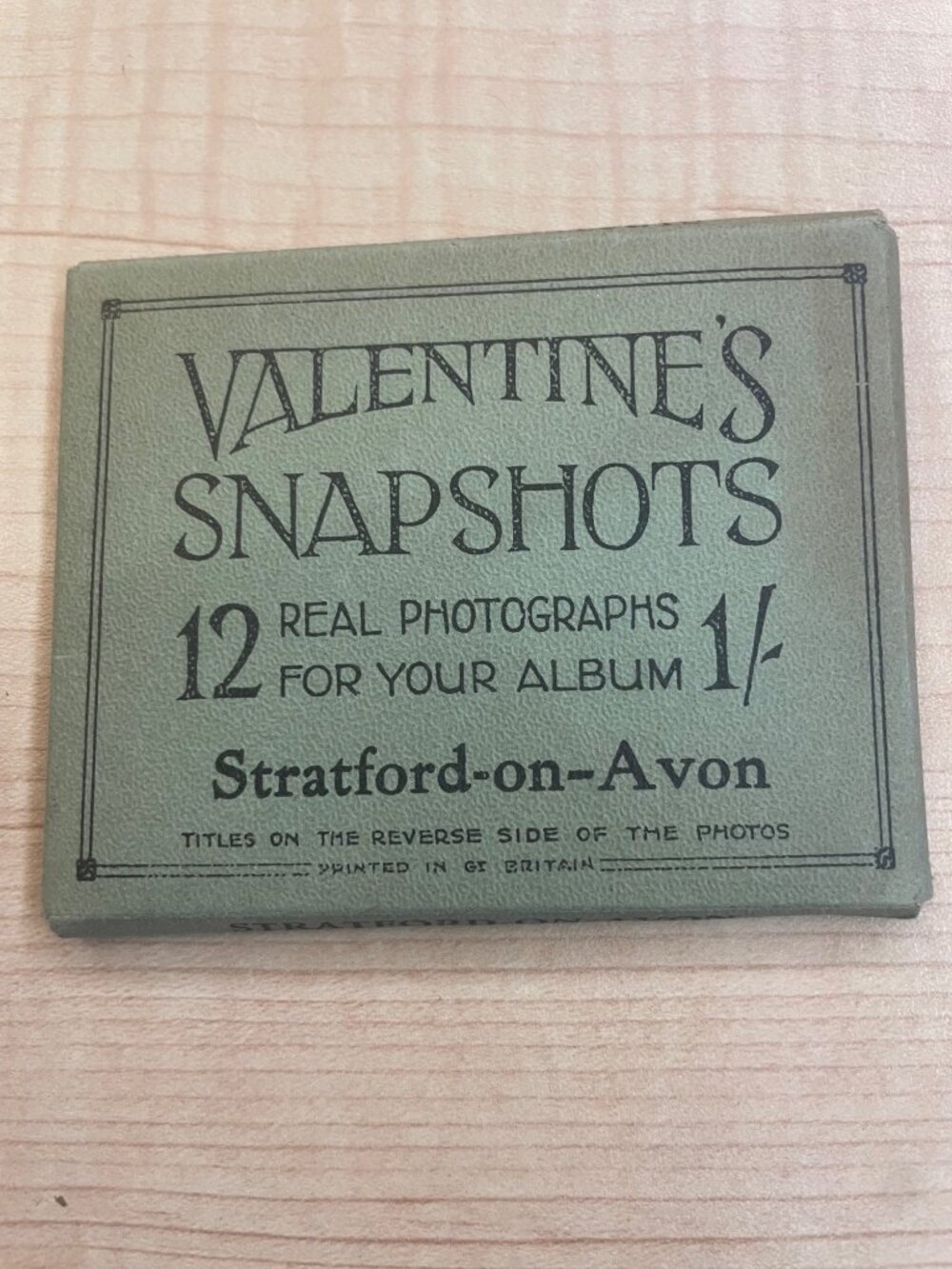 Valentines Snapshots Stratford-On-Avon & London Sets 12 Real Photographs